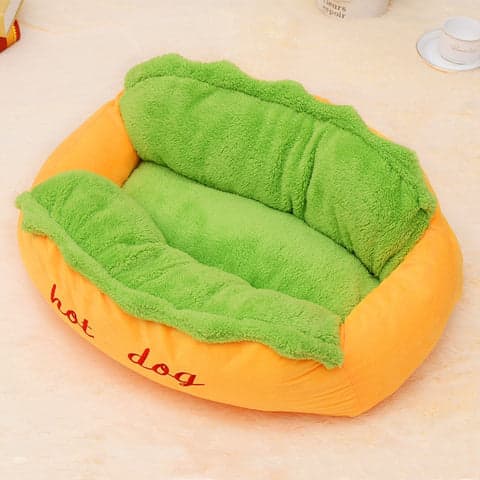 Cama de Perrito Caliente HOTDOG